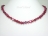 Personalised Red Baroque Pearl Necklace with T-bar Clasp
