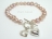 Personalised Lavender Baroque Pearl Bracelet with T-bar Clasp