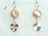 Lavender Baroque Pearl Earrings with Sparkling Heart