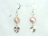 Lavender Baroque Pearl Earrings with Sparkling Heart