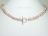 Personalised Lavender Baroque Pearl Necklace with T-bar Clasp