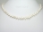 Personalised White Baroque Pearl Necklace with T-bar Clasp