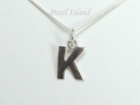 Sterling Silver Initial Pendant Necklace