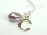 Sterling Silver Initial C Pendant Necklace