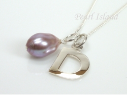 Sterling Silver Initial D Pendant Necklace