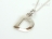 Sterling Silver Initial D Pendant Necklace