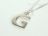 Sterling Silver Initial G Pendant Necklace