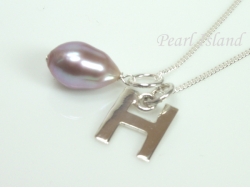 Sterling Silver Initial H Pendant Necklace