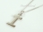 Sterling Silver Initial I Pendant Necklace