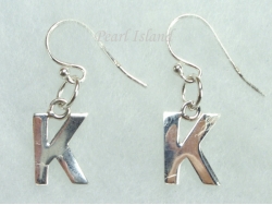 Sterling Silver Initial Earrings