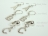 Sterling Silver Initial Pendant & Earrings Set