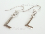 Sterling Silver Initial L Earrings