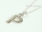 Sterling Silver Initial P Pendant Necklace