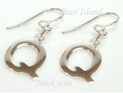 Sterling Silver Initial Q Earrings