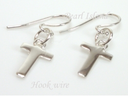 Sterling Silver Initial T Earrings