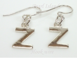 Sterling Silver Initial Z Earrings