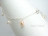 Anklets - White & Peach Pearl Sterling Silver Ankle Bracelet