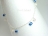 Pearl Ankle Bracelets - Sterling Silver Ankle Bracelet with White & Blue Pearls 