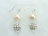 Dallas Collection - White Circlet Pearl & Crystal Earrings with Birthstones