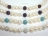 Dallas Collection - White Circlet Pearl & Crystal Bracelet with Birthstones