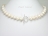 Dallas Collection - White Circlet Pearl & Crystal Necklace with Birthstones