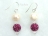 Dallas Collection - White Circlet Pearl & Crystal Earrings with 12 colour choice