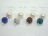 Dallas Collection - White Circlet Pearl & Crystal Earrings with 12 colour choice