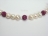 Dallas Collection - White Circlet Pearl & Crystal Bracelet with 12 colour choice