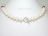 Dallas Collection - White Circlet Pearl & Crystal Necklace with 12 colour choice