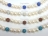 Dallas Collection - White Roundish Pearl & Crystal Necklace with Birthstones