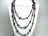 84 Inch / 214 cm Black Faceted Chinese Crystal Long Rope Necklace