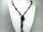 84 Inch / 214 cm Black Faceted Chinese Crystal Long Rope Necklace