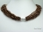 8-Row Sparkling Copper Faceted Chinese Crystal Necklace