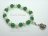 White Pearl & Jade Bracelet with Charm Carrier