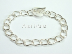 Silver Toggle Charm Bracelet 