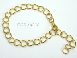 Gold Plated Charm Bracelet for Clip on Charms