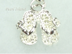 Clip on Charms - Silver Slipper Charm