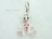 Clip on Charms - Diamante Teddy Bear Charm