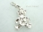 Clip on Charms - Diamante Teddy Bear Charm