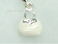 Clip on Charms - White Handbag Charm