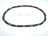 Black Pearl with Batik Tube Elastic Necklace