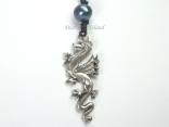 Pearls for Men - Black Pearl with Dragon Pendant