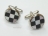 Mother of Pearl - Black & White Round Cufflinks