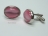 Cats Eye Pink Cufflinks