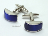 Cufflinks - Cats Eye Blue Cufflinks