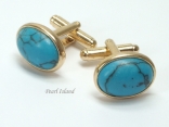 Cufflinks - Turquoise Cufflinks